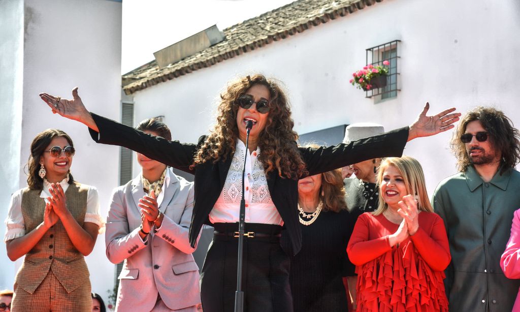 Rosario Flores en la inauguración del museo de 'La Faraona'