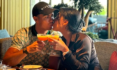 El beso de Cristiano y Georgina, un brindis por su amor para atajar definitivamente los rumores de crisis