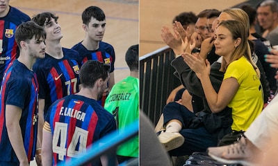 La felicidad de Pablo Urdangarin al ver a su novia en las gradas durante su último partido