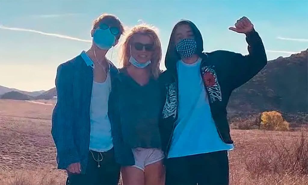 Britney Spears con sus hijos