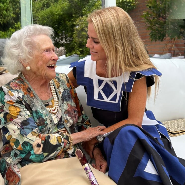 La alegría de Amelia Bono al reencontrarse con Malile, su tía de 104 años, en una celebración familiar
