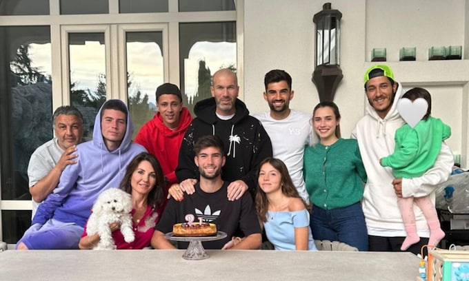 La celebración familiar de los Zidane por el 21 cumpleaños de Theo