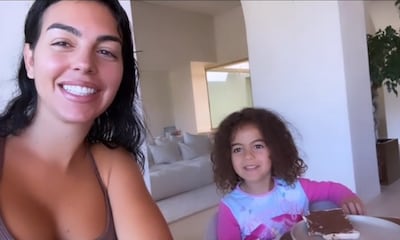 El despertar más bonito de Georgina en Arabia Saudí con declaración de amor incluida de su hija Alana Martina