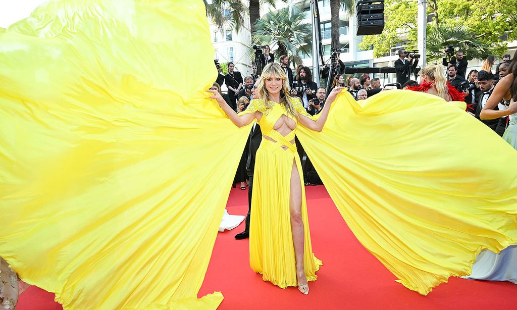 El complicadísimo vestido de Heidi Klum que terminó pasándole factura en Cannes