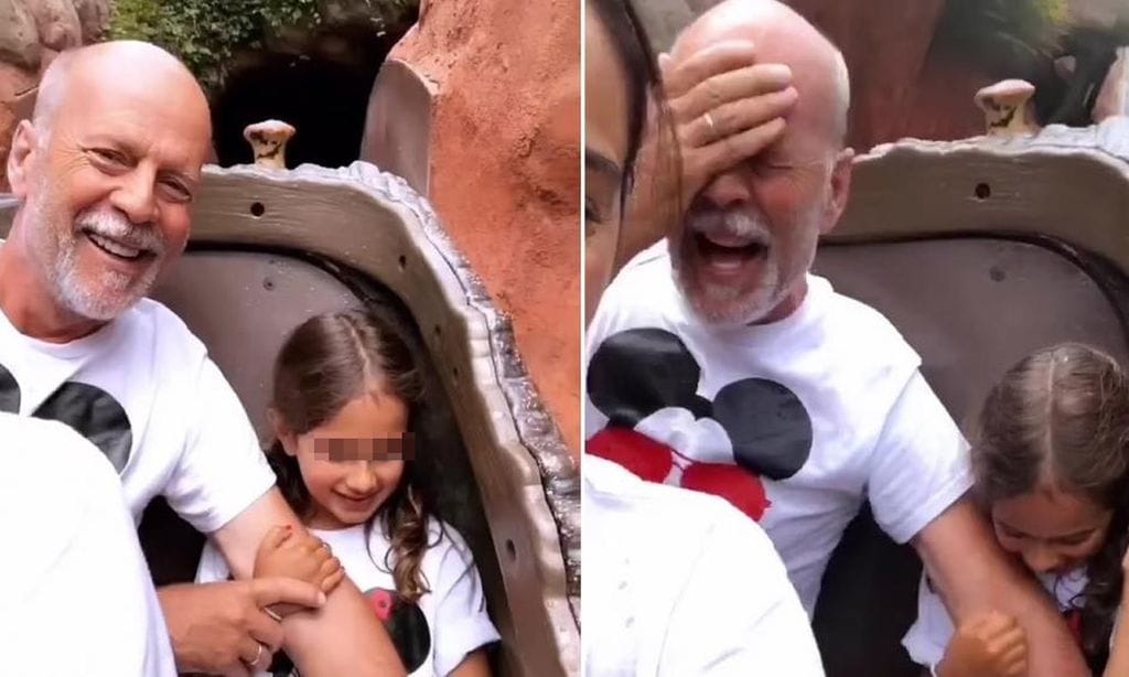Las imágenes más divertidas de Bruce Willis junto a sus hijas en Disneyland