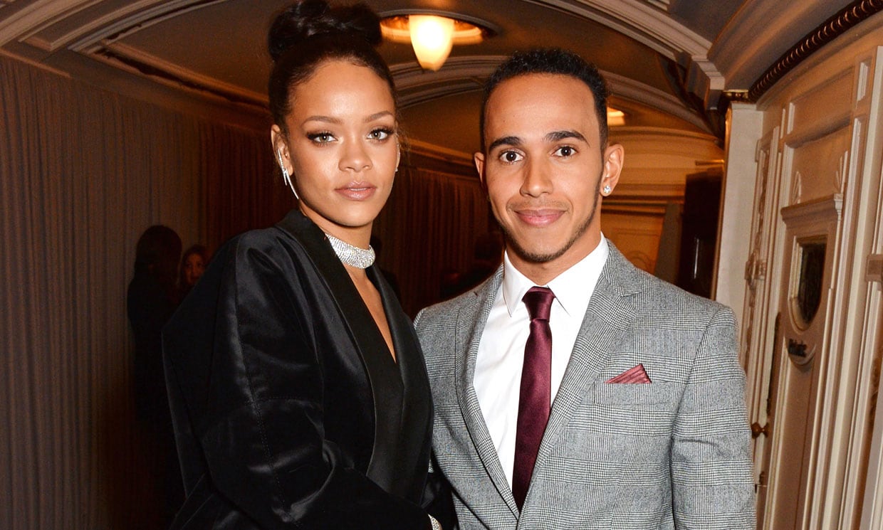 Lewis Hamilton y Rihanna