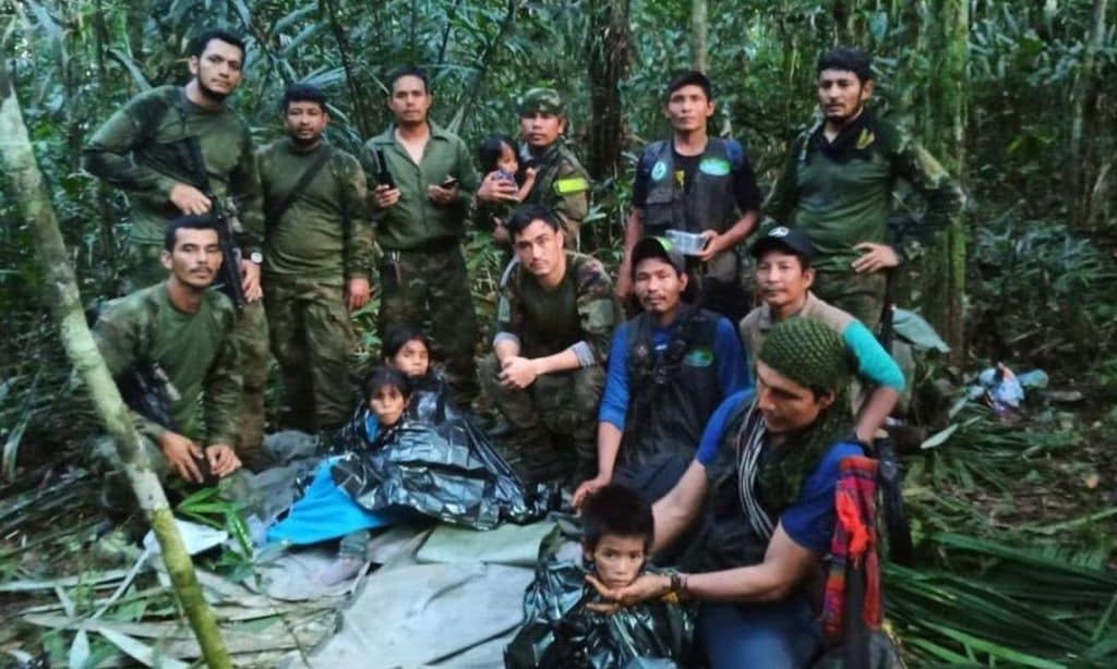 Hallados con vida los cuatro niños perdidos desde hace 40 días en la selva colombiana