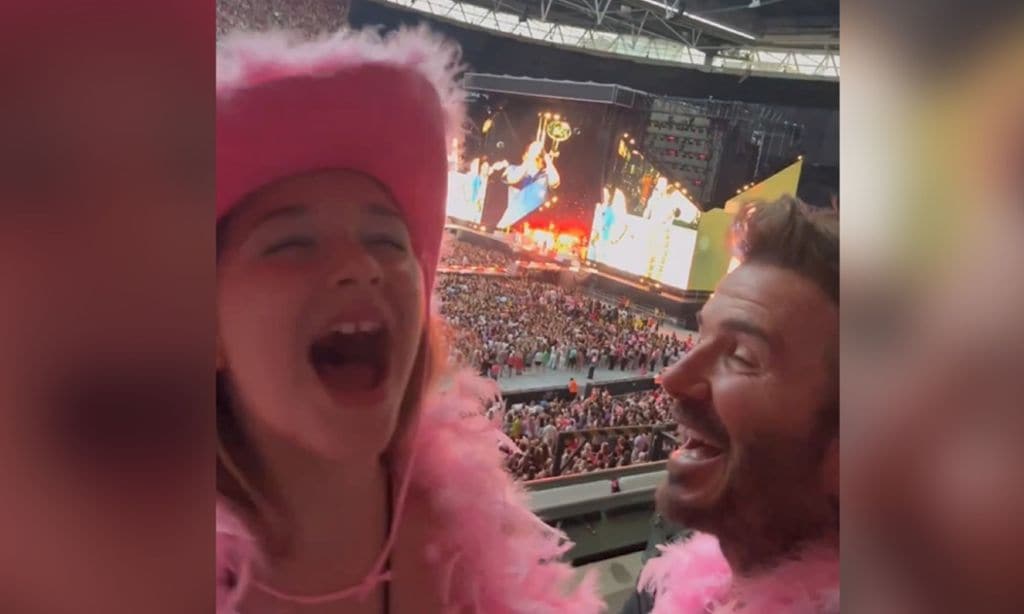 Las imágenes más tiernas de David Beckham con su hija de 11 años en el concierto de Harry Styles, ¡adorable!