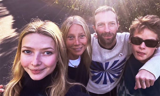 La foto familiar de Gwyneth Paltrow con su ex Chris Martin