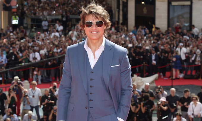 Tom Cruise en el estreno mundial de 'Mision imposible 7' en Roma