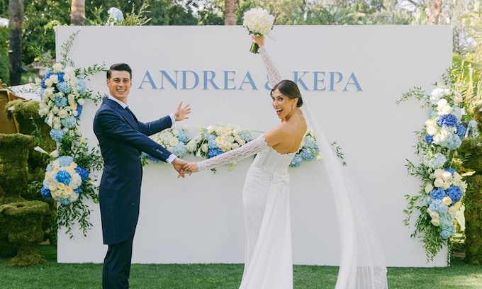 La boda de Andrea Martínez y Kepa Arrizabalaga
