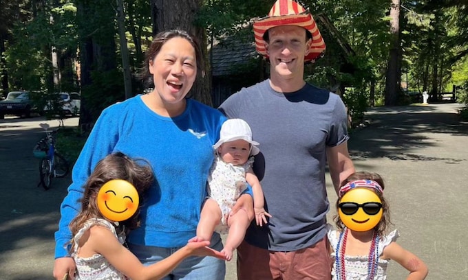 Mark Zuckerberg muestra su lado más personal como padre de familia numerosa