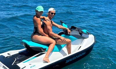 Las imágenes virales de Georgina Rodríguez y Cristiano Ronaldo presumiendo de cuerpazo en moto de agua
