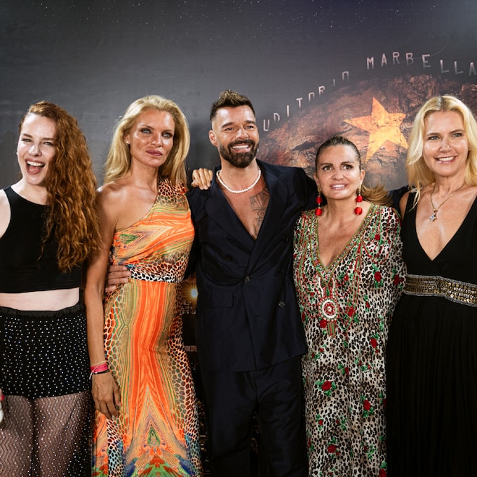 De Valeria Mazza a Esther Cañadas: cumbre de 'celebrities' en los conciertos de de Ricky Martin en Marbella