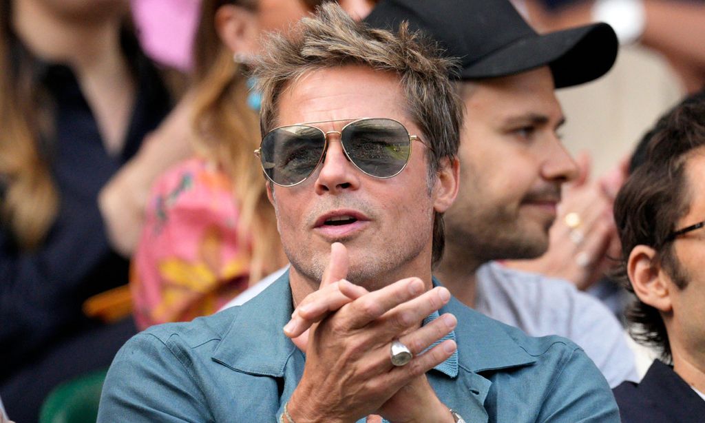 Las fotos de Brad Pitt en Wimbledon que han dado la vuelta al mundo