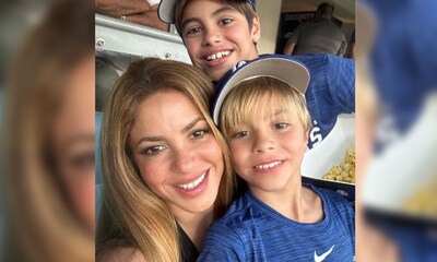 No te pierdas a Shakira cantando a pleno pulmón una ranchera con sus hijos en un partido de béisbol