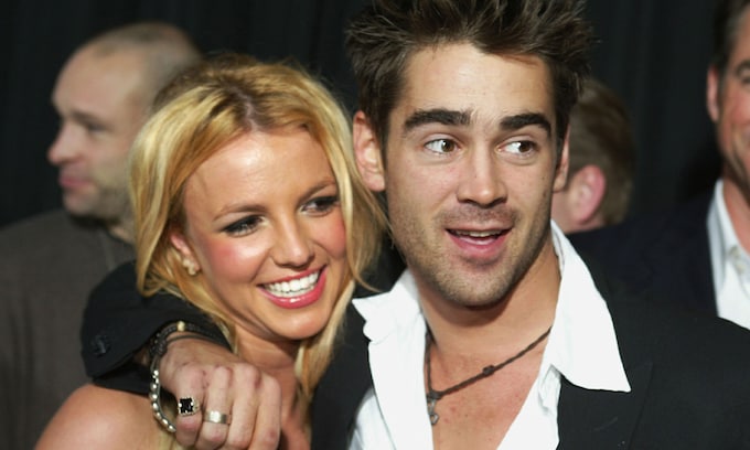 Colin Farrell y Britney Spears en un estreno en 2003