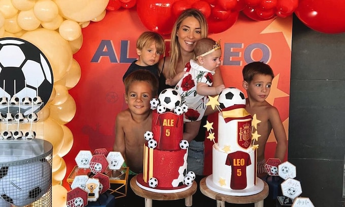 Los mellizos de Alice Campello soplan las velas por su 5 cumpleaños en una divertidísima fiesta
