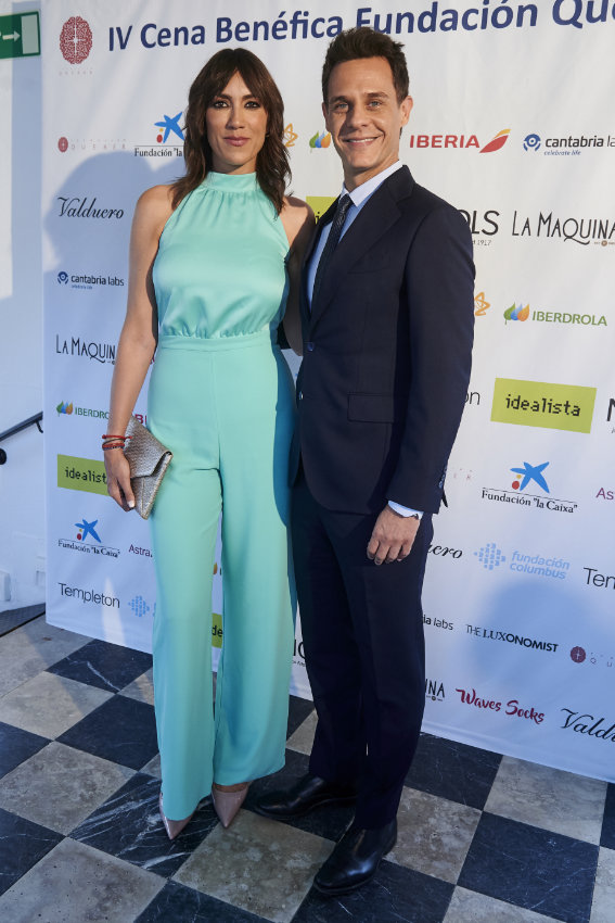 Patricia Pardo y Christian Gálvez apoyando a la Fundación Querer
