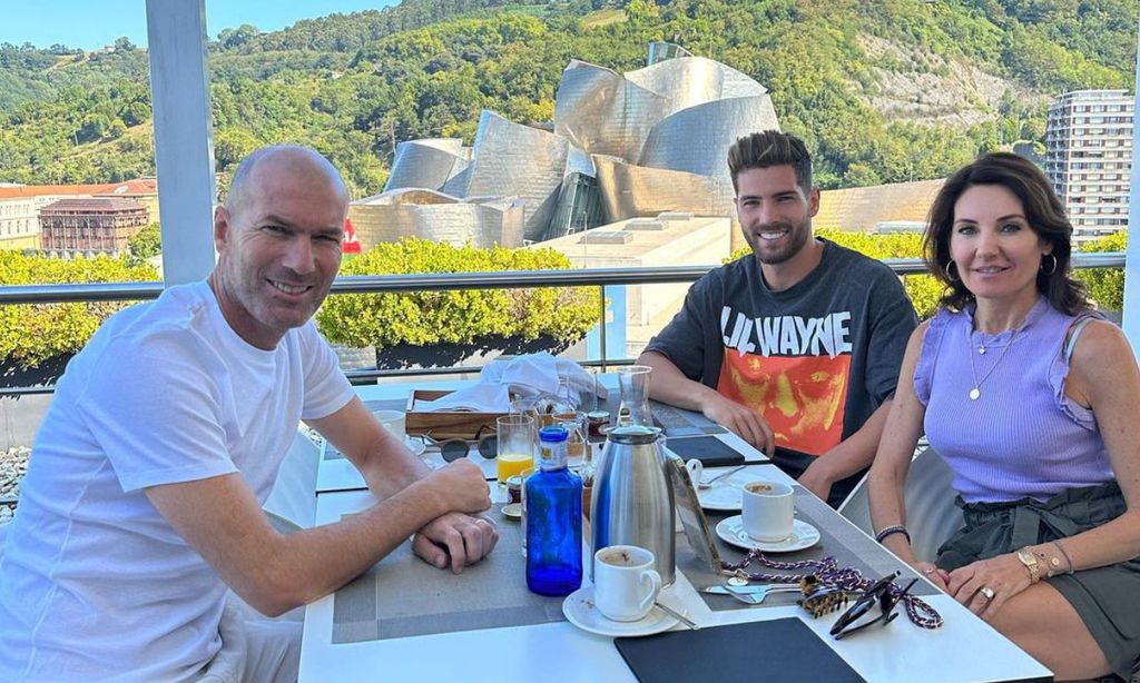 Zidane y su familia en Bilbao