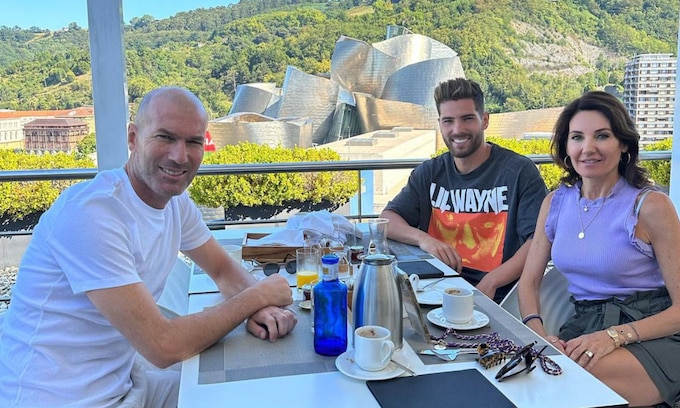 Zidane y su familia en Bilbao
