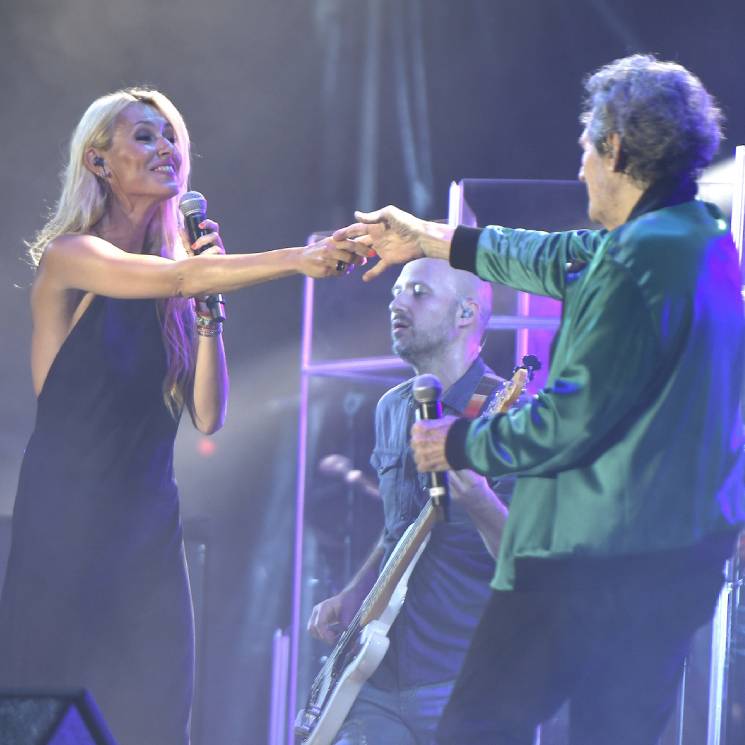 El divertido momentazo de Carolina Cerezuela subida al escenario en el concierto de Miguel Ríos