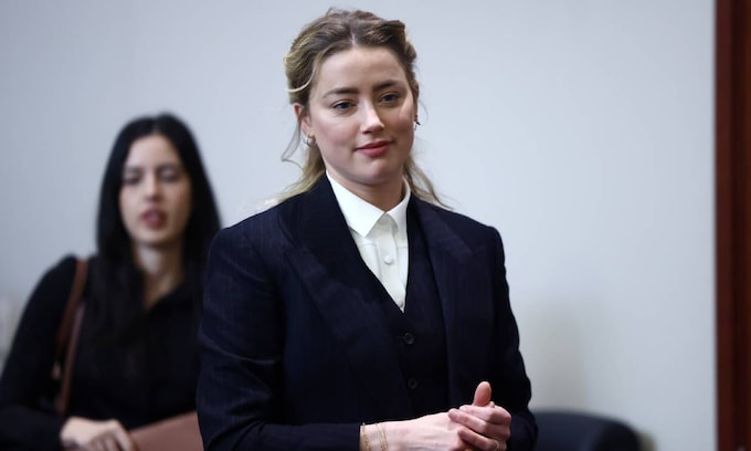 Amber Heard en un juicio