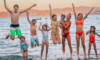 Las imágenes de Verdeliss en la playa con sus ocho hijos y cumpliendo una tradición familiar