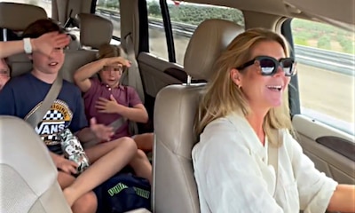 El divertido viaje en coche de Amelia Bono y sus hijos cantando 'Mi gran noche', de Raphael