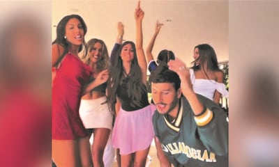 El baile viral de Georgina y sus amigas 'Las queridas' con Sebastián Yatra que está causando auténtico furor