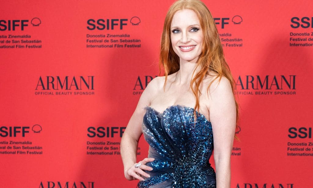 Jessica Chastain acapara todos los focos y miradas del Festival de San Sebastián