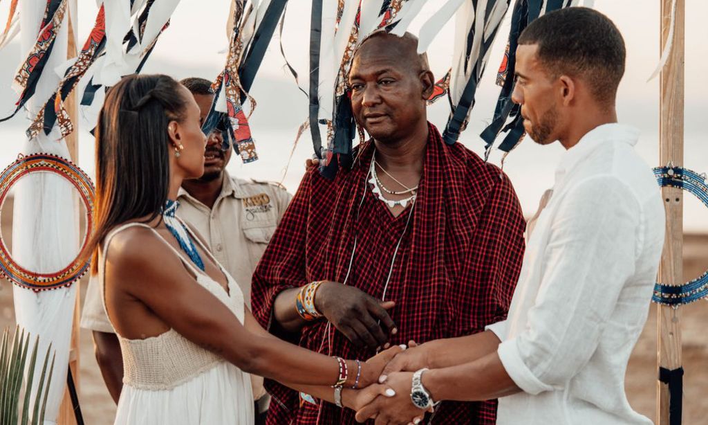 ¡Ana Peleteiro y Benjamin Compaoré se casan por segunda vez! Todos los detalles de su boda africana por el rito Masái