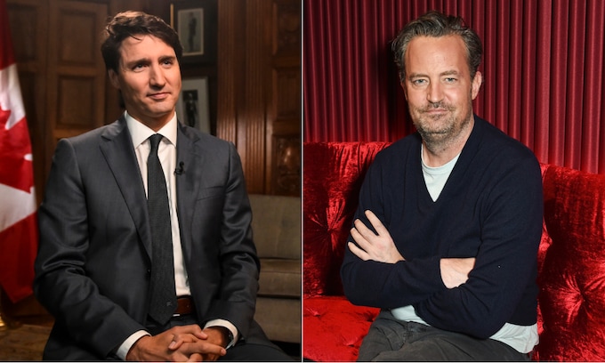 Matthew Perry y Justin Trudeau