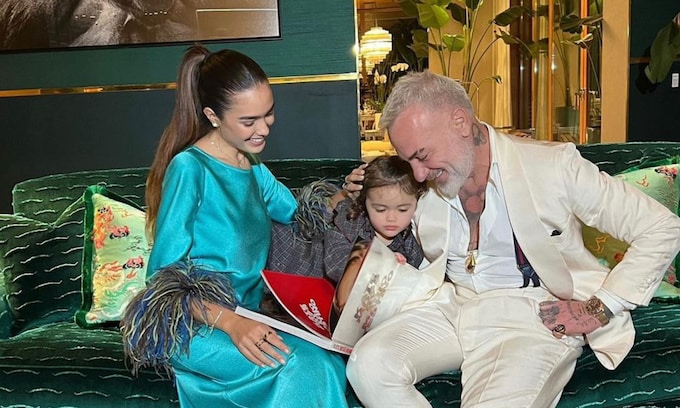 Gianluca Vacchi, Sharon y su hija Blu