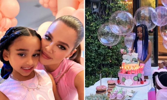  Kim y Khloé Kardashian cumpleaños de su sobrina Dream