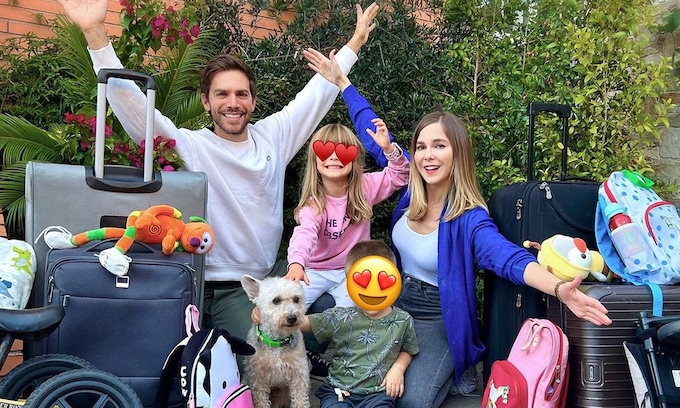 Natalia Sánchez y Marc Clotet se mudan a Madrid con sus hijos
