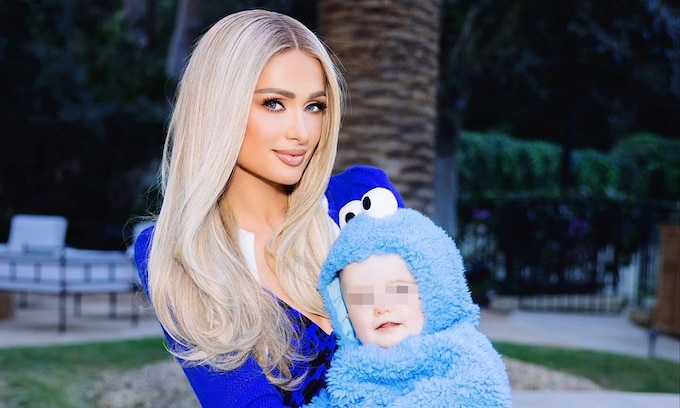 Paris Hilton con su hijo Phoenix