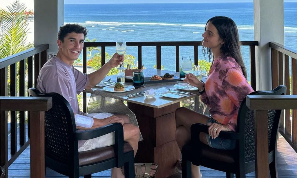 El romántico viaje a Bali de Marc Márquez y Gemma Pinto demostrando que están más enamorados que nunca