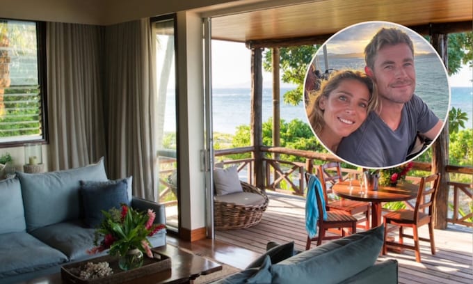 Elsa Pataky y Chris Hemsworth pasan sus vacaciones en la isla privada de Tavaura