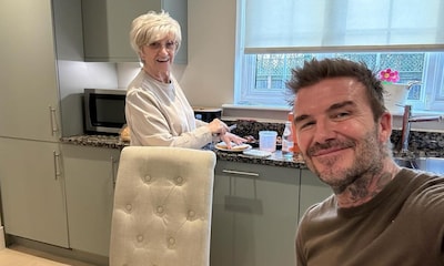 David Beckham deja impecable la cocina de su madre tras un almuerzo en su casa