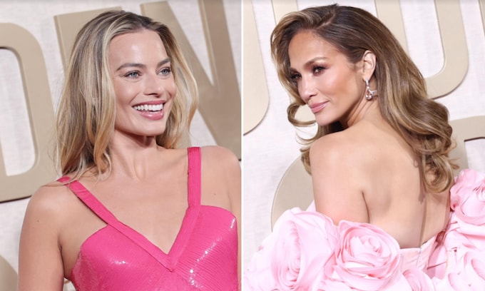 Jennifer Lopez y Margot Robbie comentan sus looks 'Barbie' en los Globos de Oro