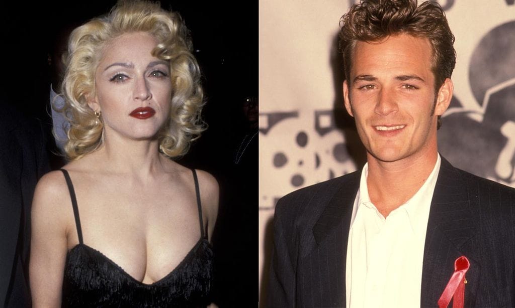 El romance secreto de Luke Perry con Madonna, contado por Tori Spelling