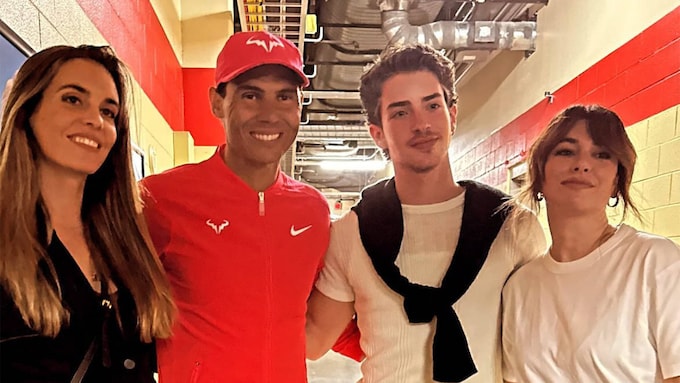 Blanca Suárez, Ona Carbonell y Manu Ríos con Rafa Nadal en Las Vegas