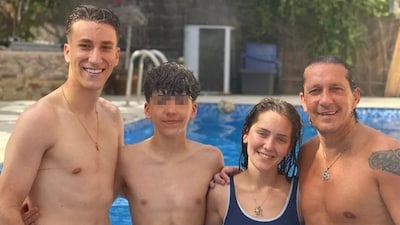 Así son los tres hijos de Míchel Salgado, con los que se ha reencontrado en Dubái