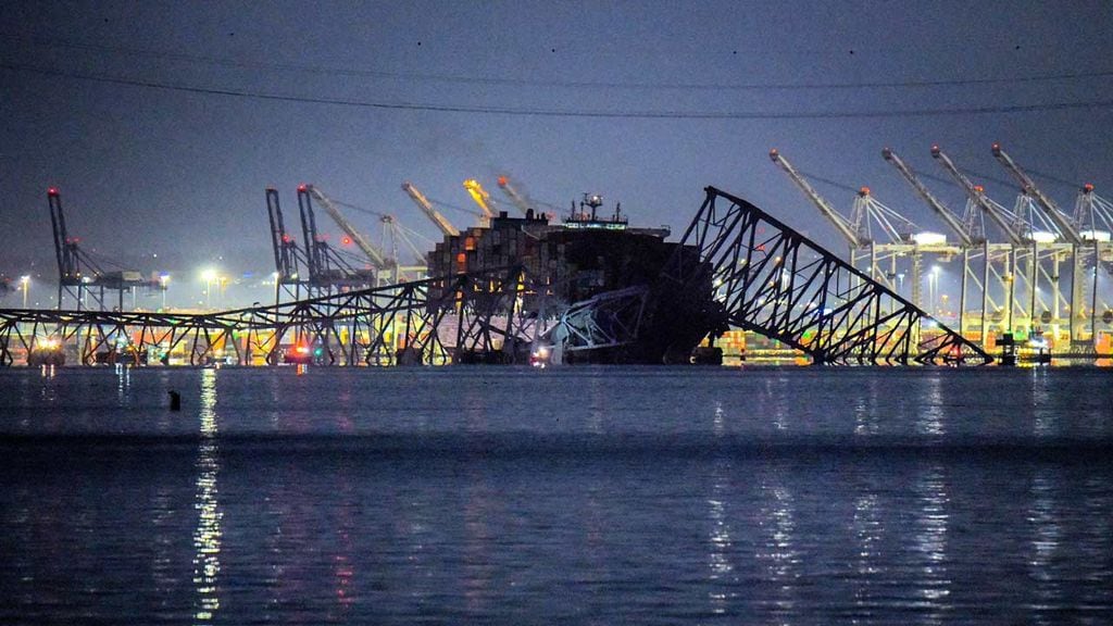 El carguero que ha derrumbado el mayor puente de Baltimore ya causó un accidente en el puerto de Amberes en 2016