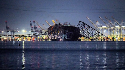 El carguero que ha derrumbado el mayor puente de Baltimore ya causó un accidente en el puerto de Amberes en 2016