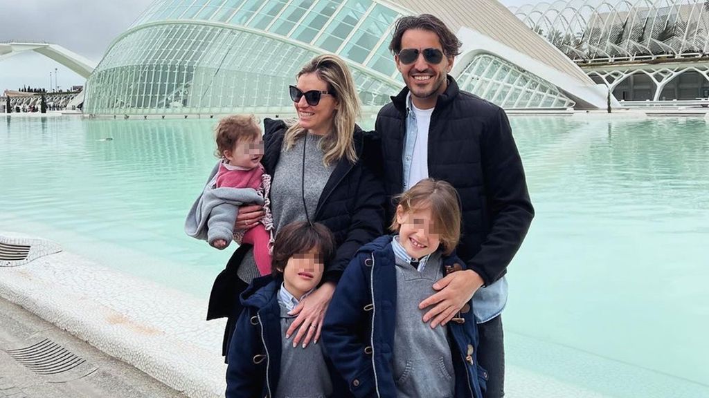 Andrea Prat, con su familia