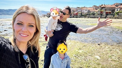 La felicidad de Andrea Ropero e Iñaki López junto a sus dos hijos durante su viaje a uno de sus lugares favoritos