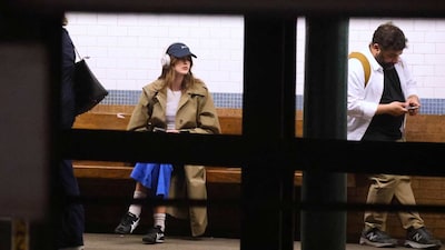 Kaia Geber, una supermodelo de incógnito en el metro de Nueva York