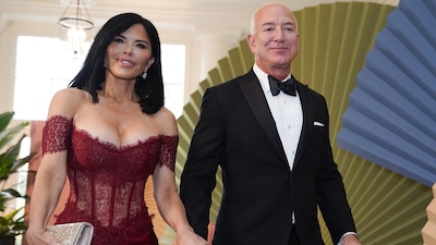 El vestido con el que Lauren Sanchez, pareja de Jeff Bezos, acaparó los flashes en la Casa Blanca